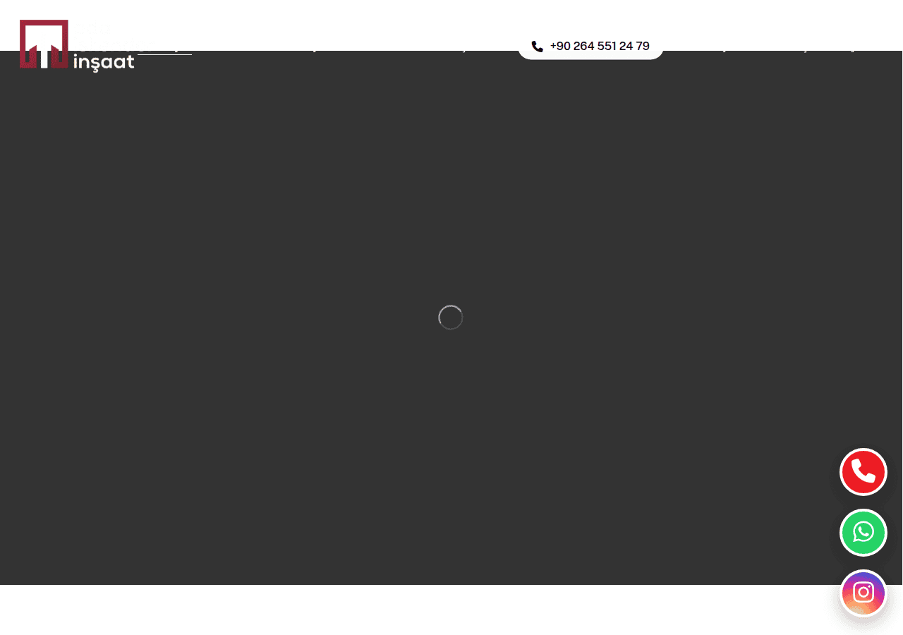 Screenshot of adaiskenderinsaat.com