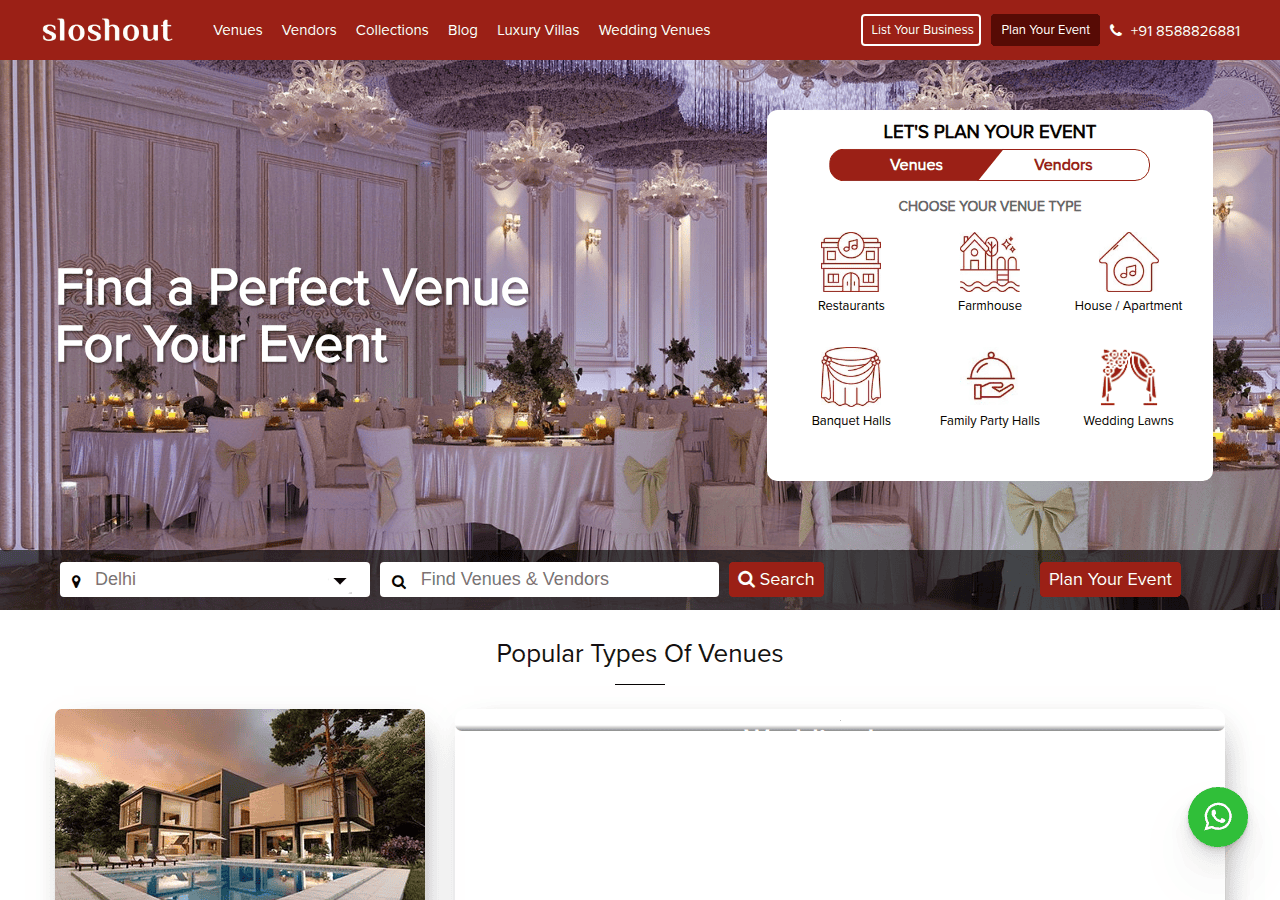Screenshot of sloshout.com