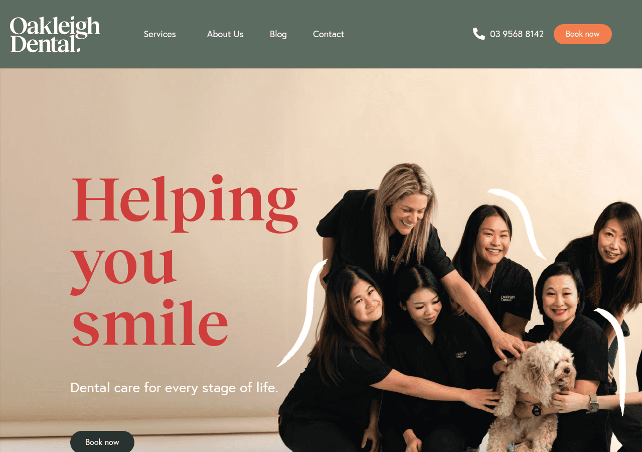 Screenshot of oakleighdental.com.au