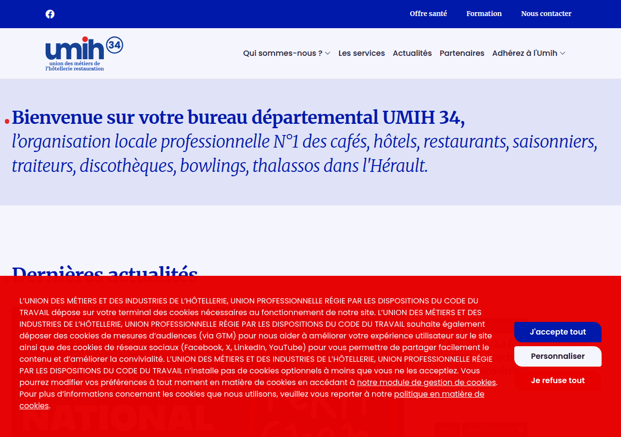 Screenshot of umih34.com