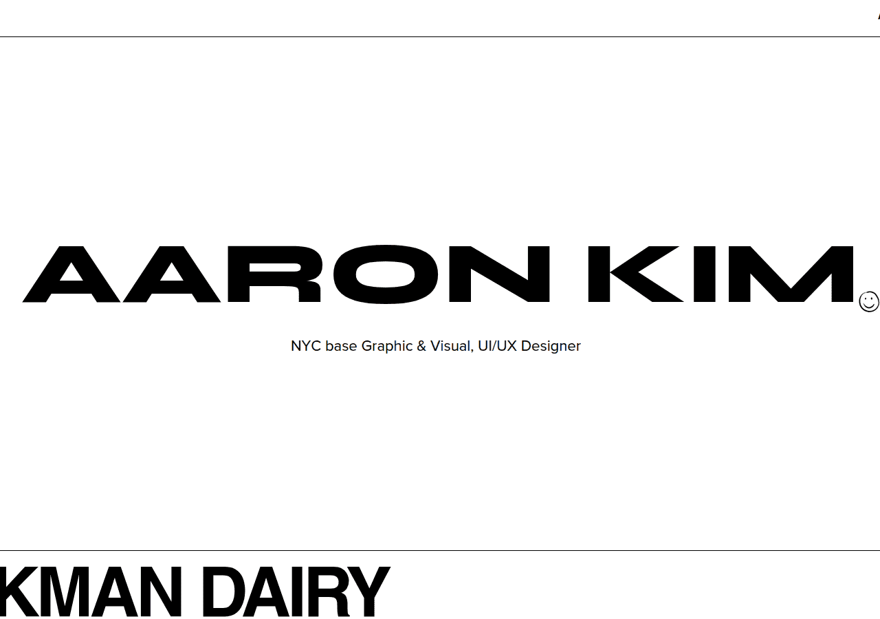 Screenshot of aaronkim.studio