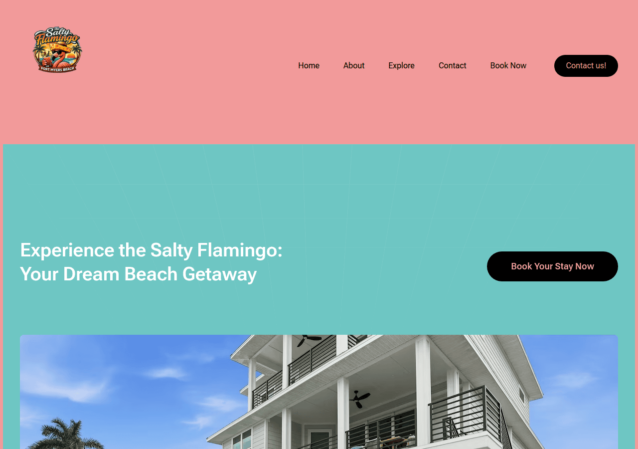 Screenshot of saltyflamingofmb.com