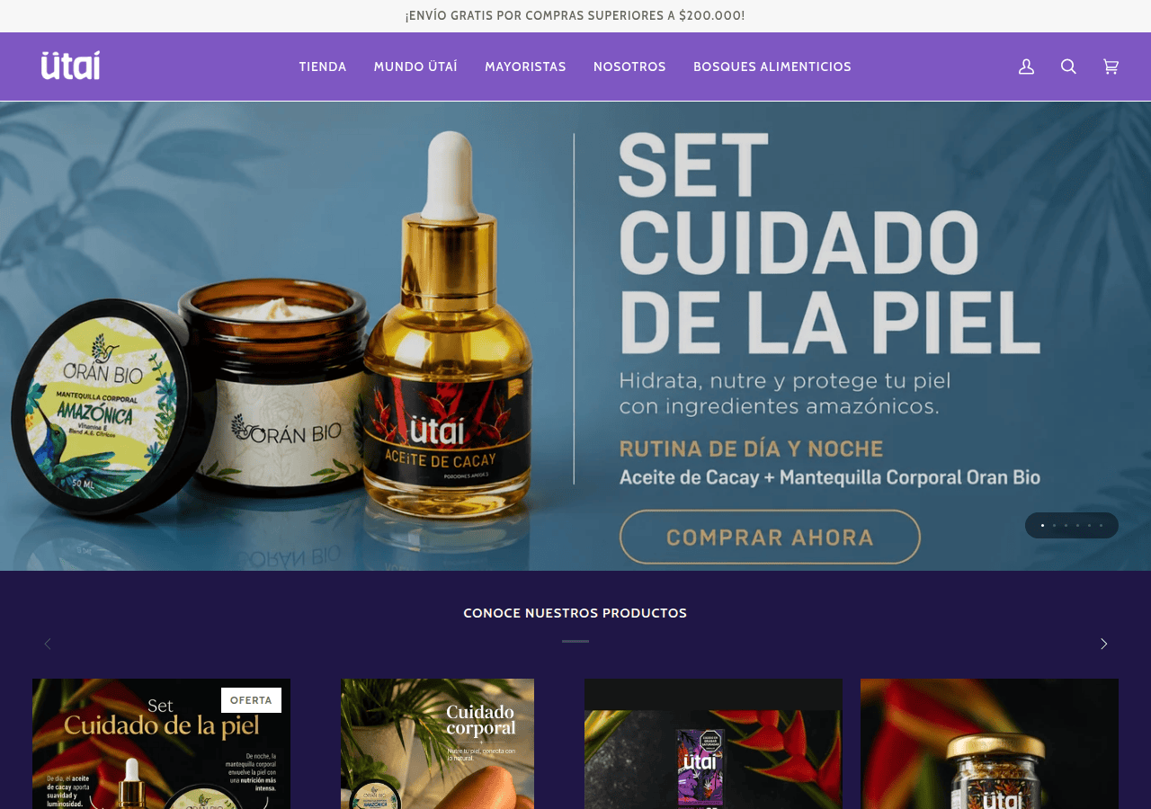 Screenshot of somosutai.co