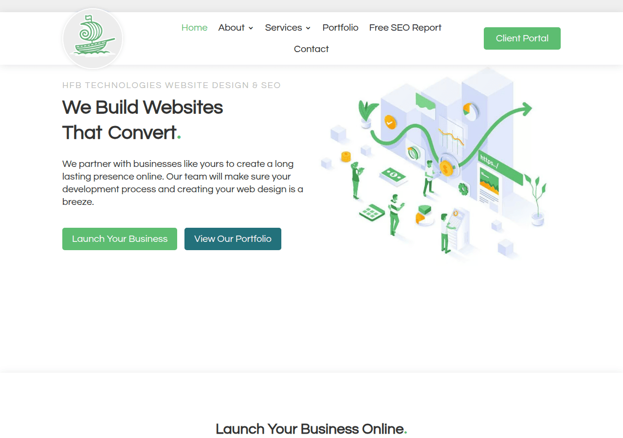 Screenshot of hfbtechnologies.com