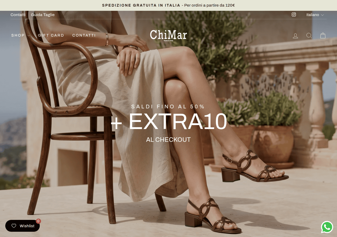 Screenshot of chimarshoes.com
