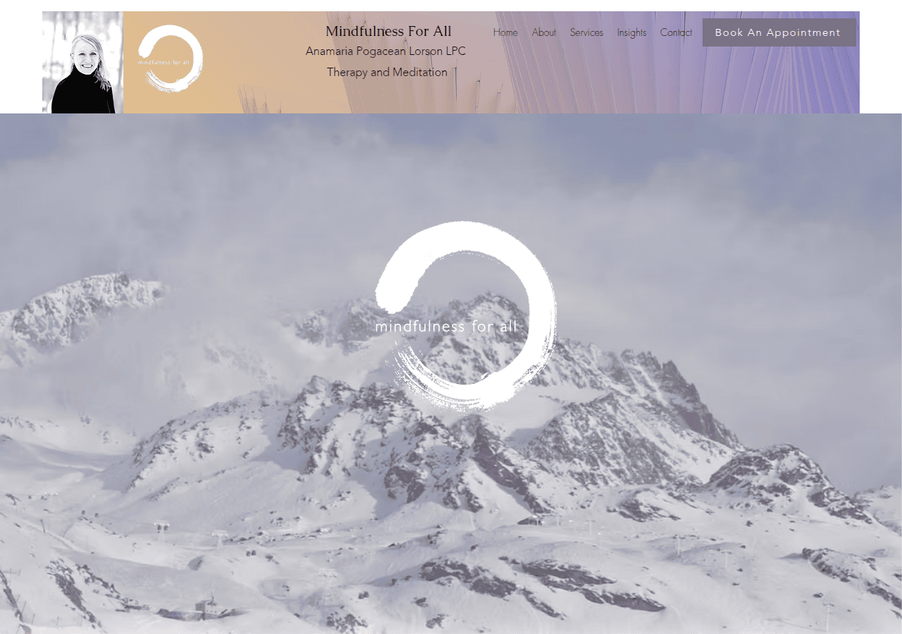 Screenshot of mindfulnessforall.net