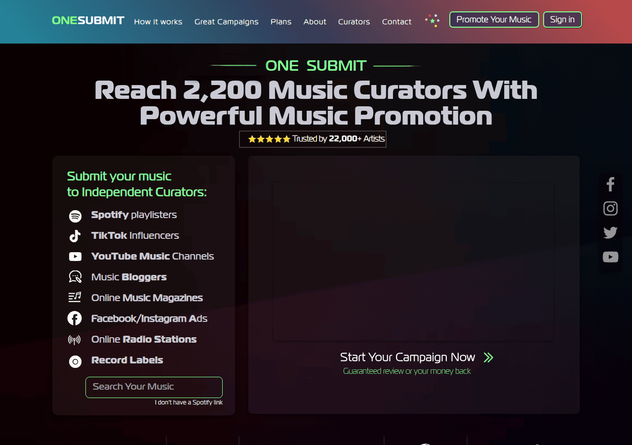 Screenshot of onesubmithex.com