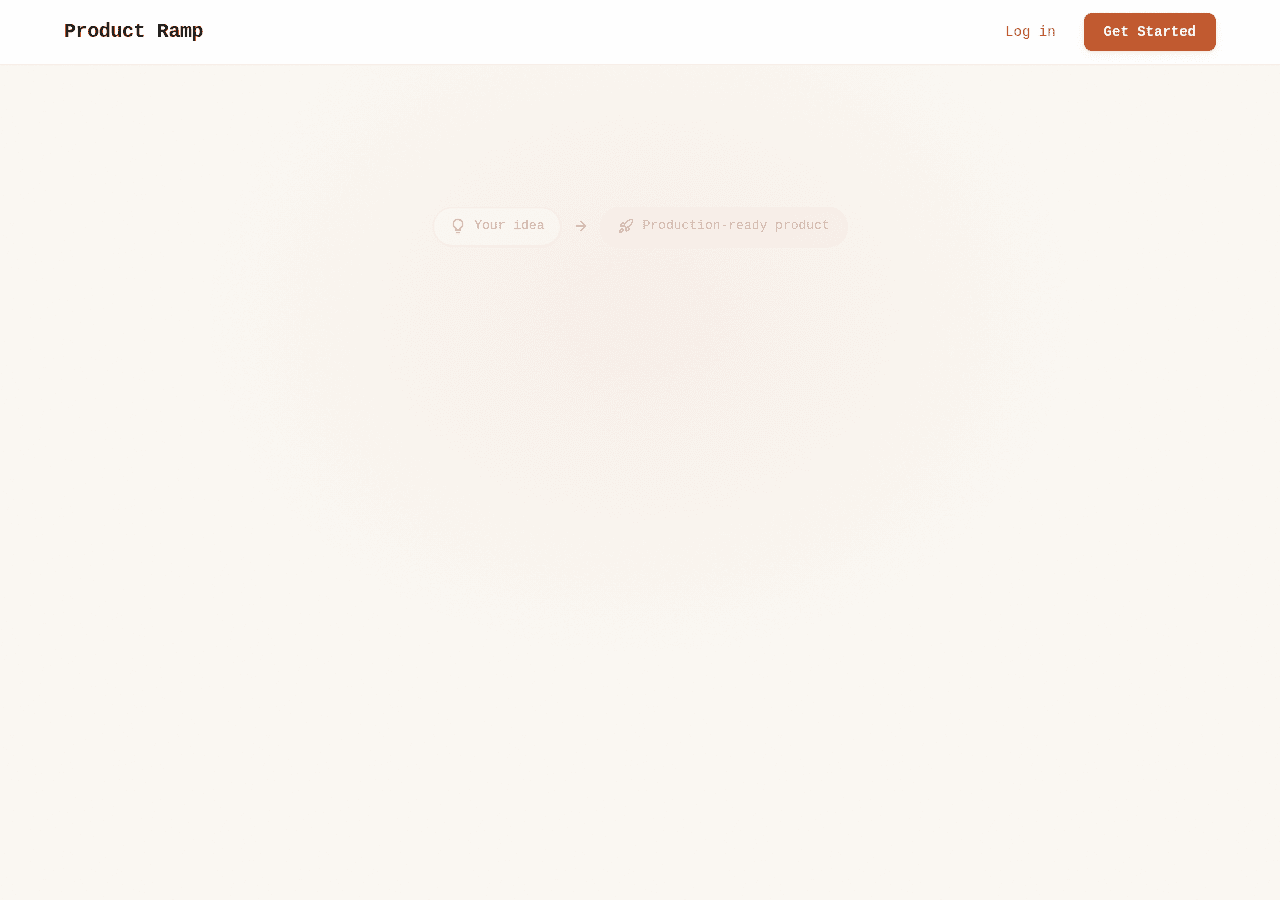 Screenshot of productramp.dev