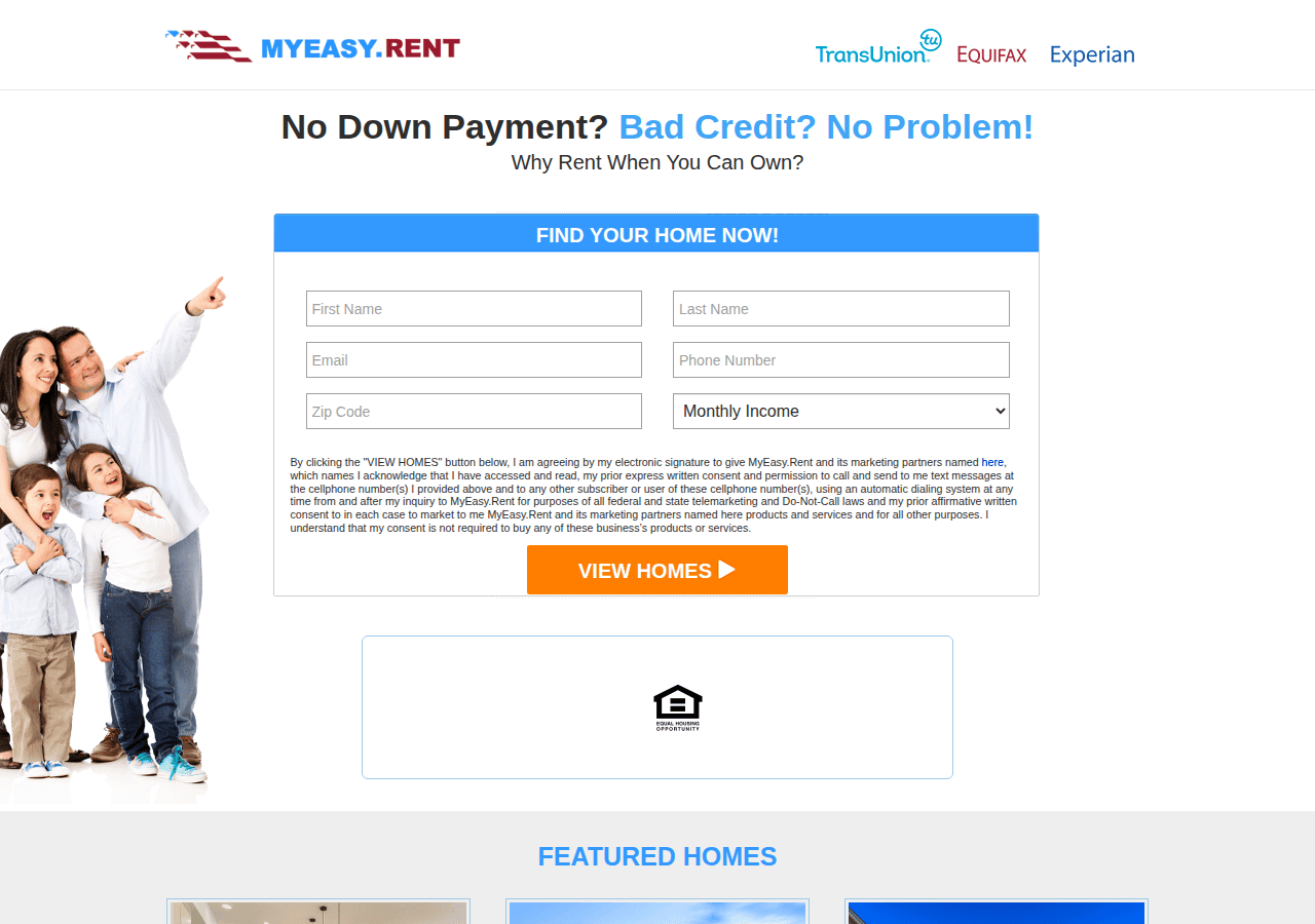 Screenshot of myeasy.rent