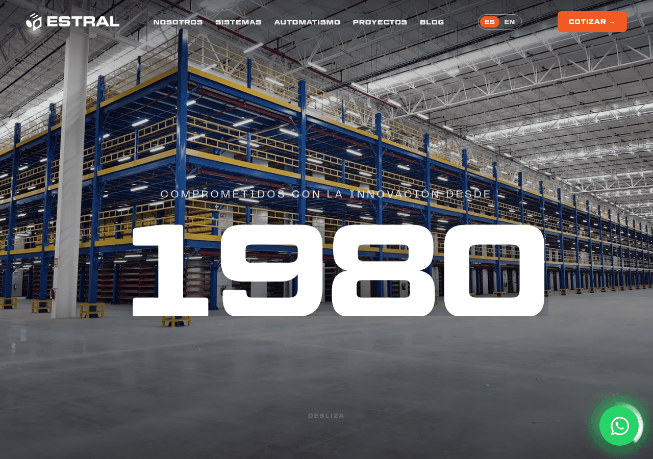 Screenshot of estral.com