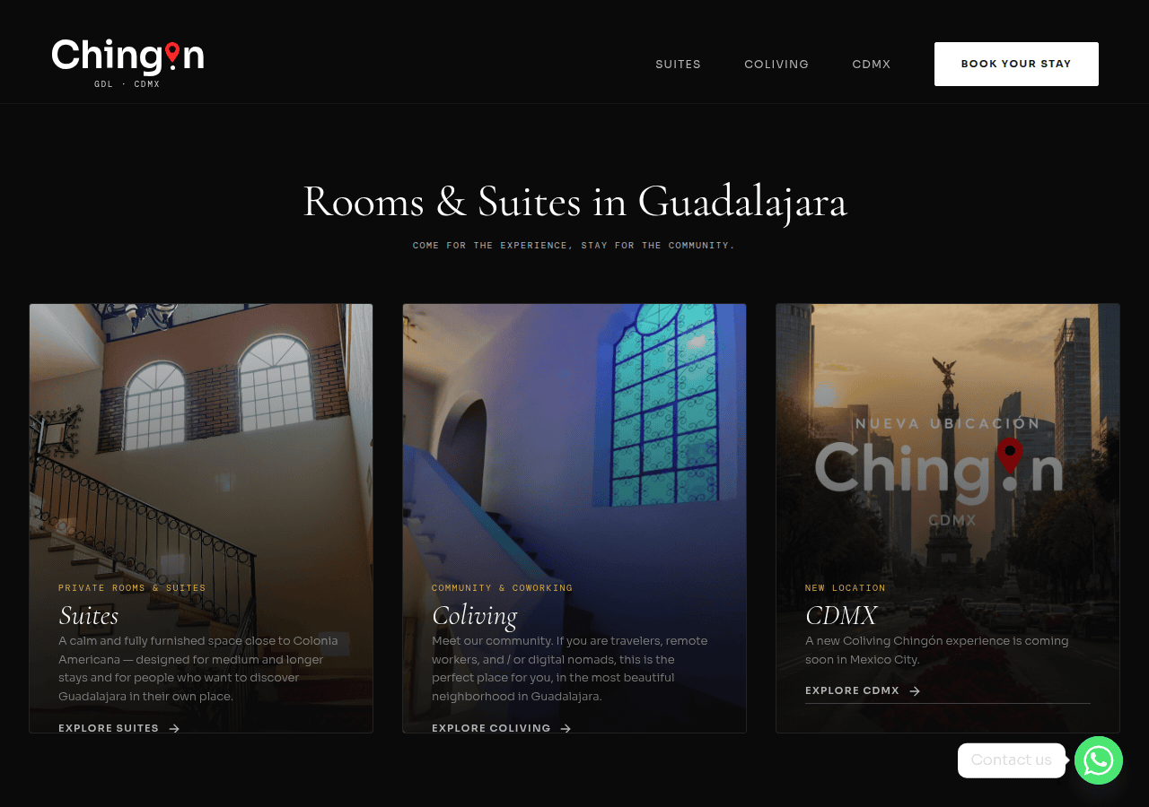 Screenshot of colivingchingon.com