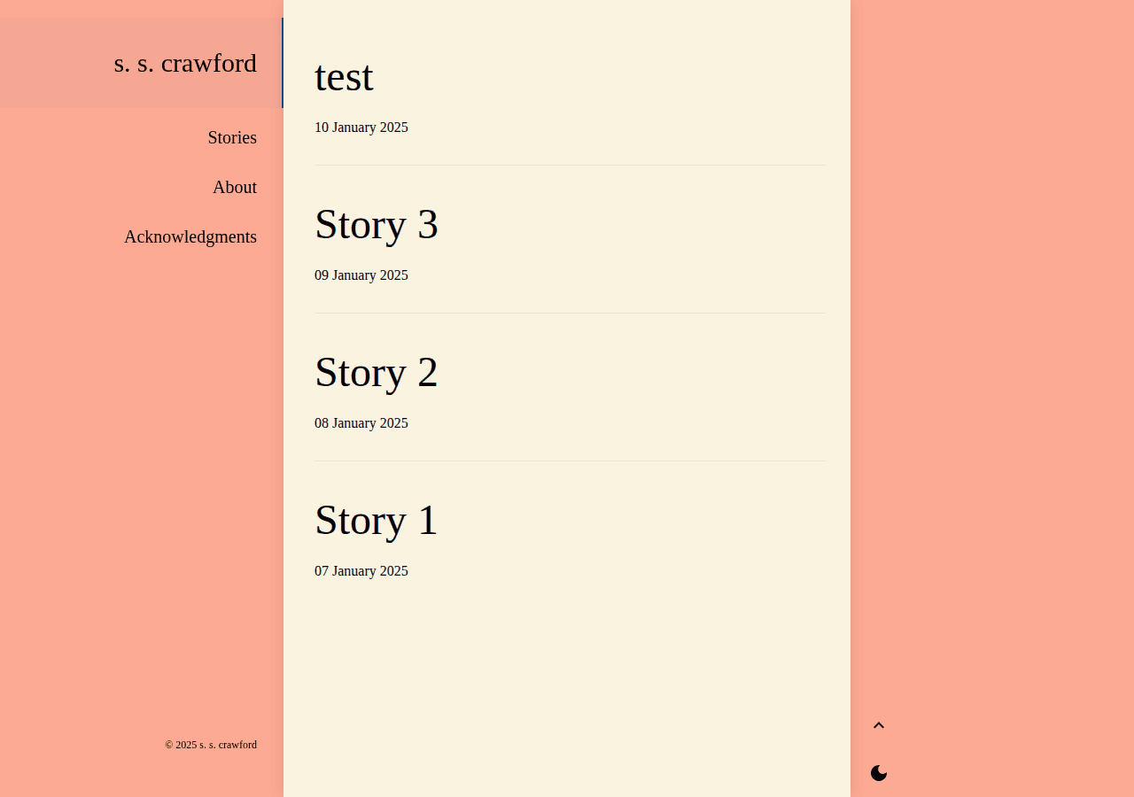 Screenshot of sscrawford.net