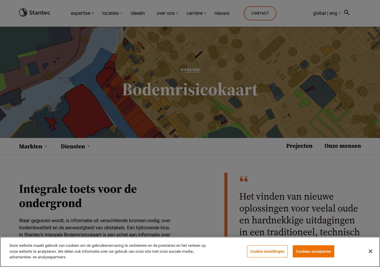 Screenshot of stantec.com