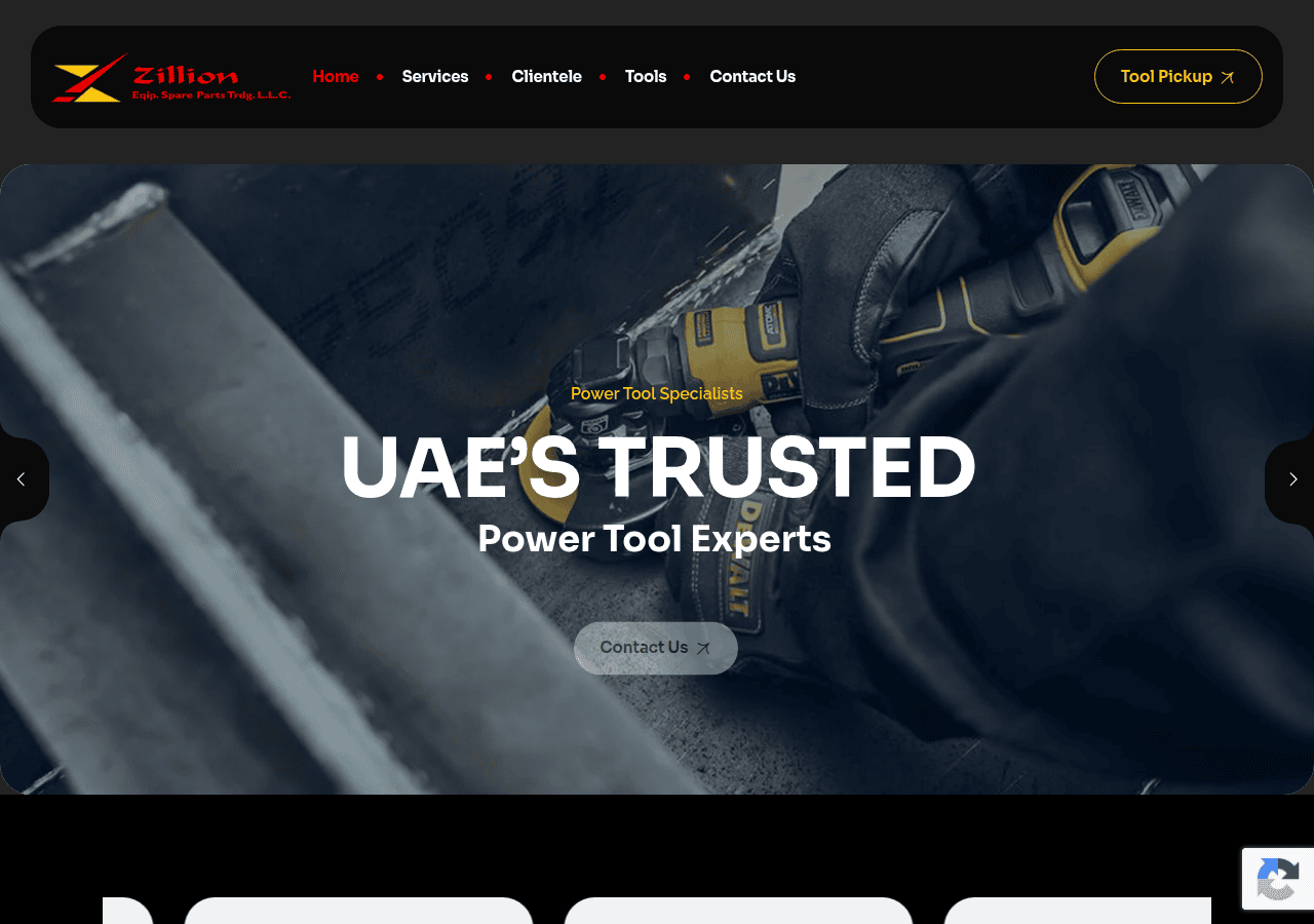 Screenshot of zillioneqip.com