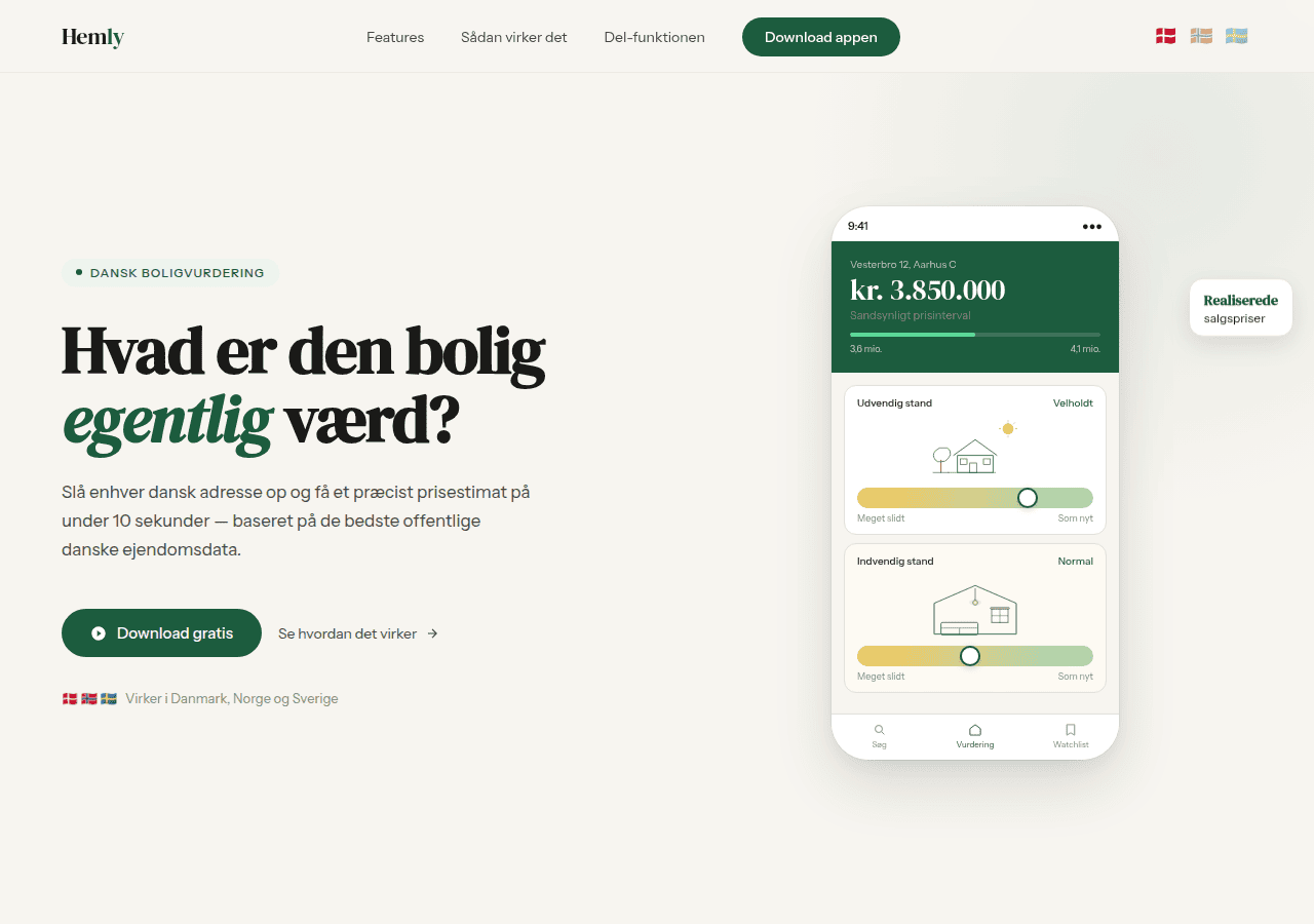 Screenshot of hemly.dk