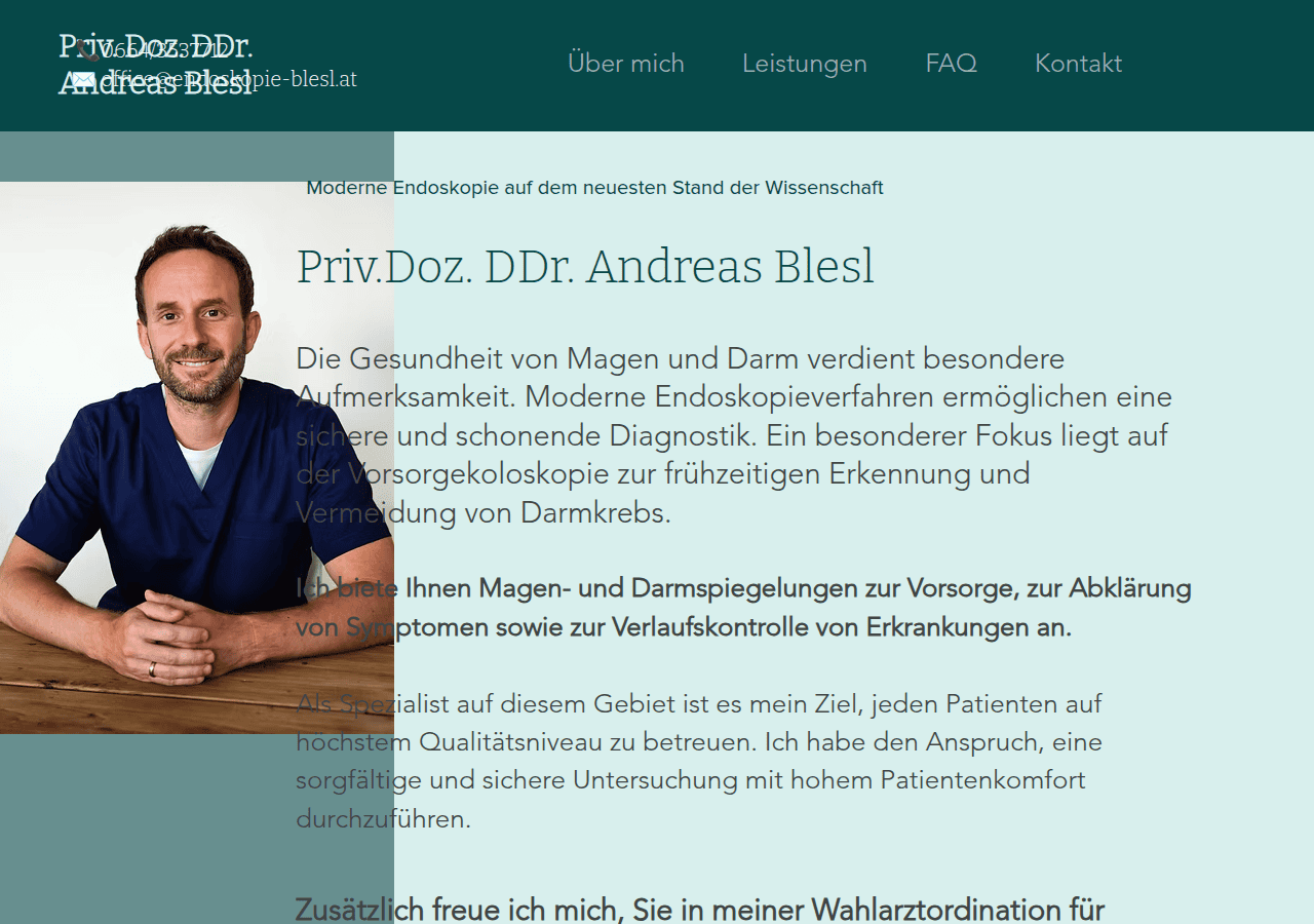 Screenshot of endoskopie-blesl.at
