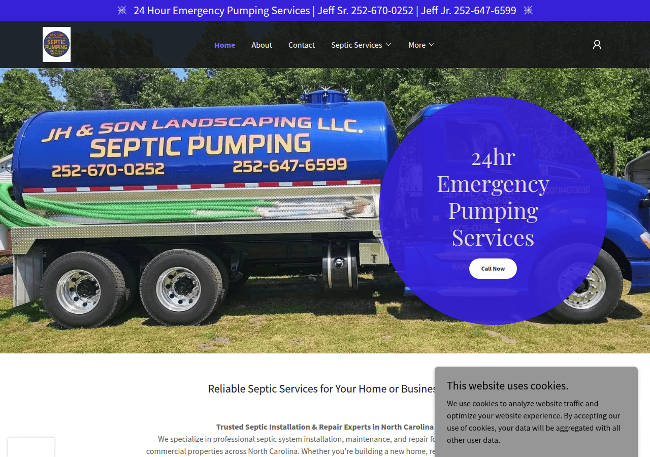 Screenshot of jhsonpumpingservices.com