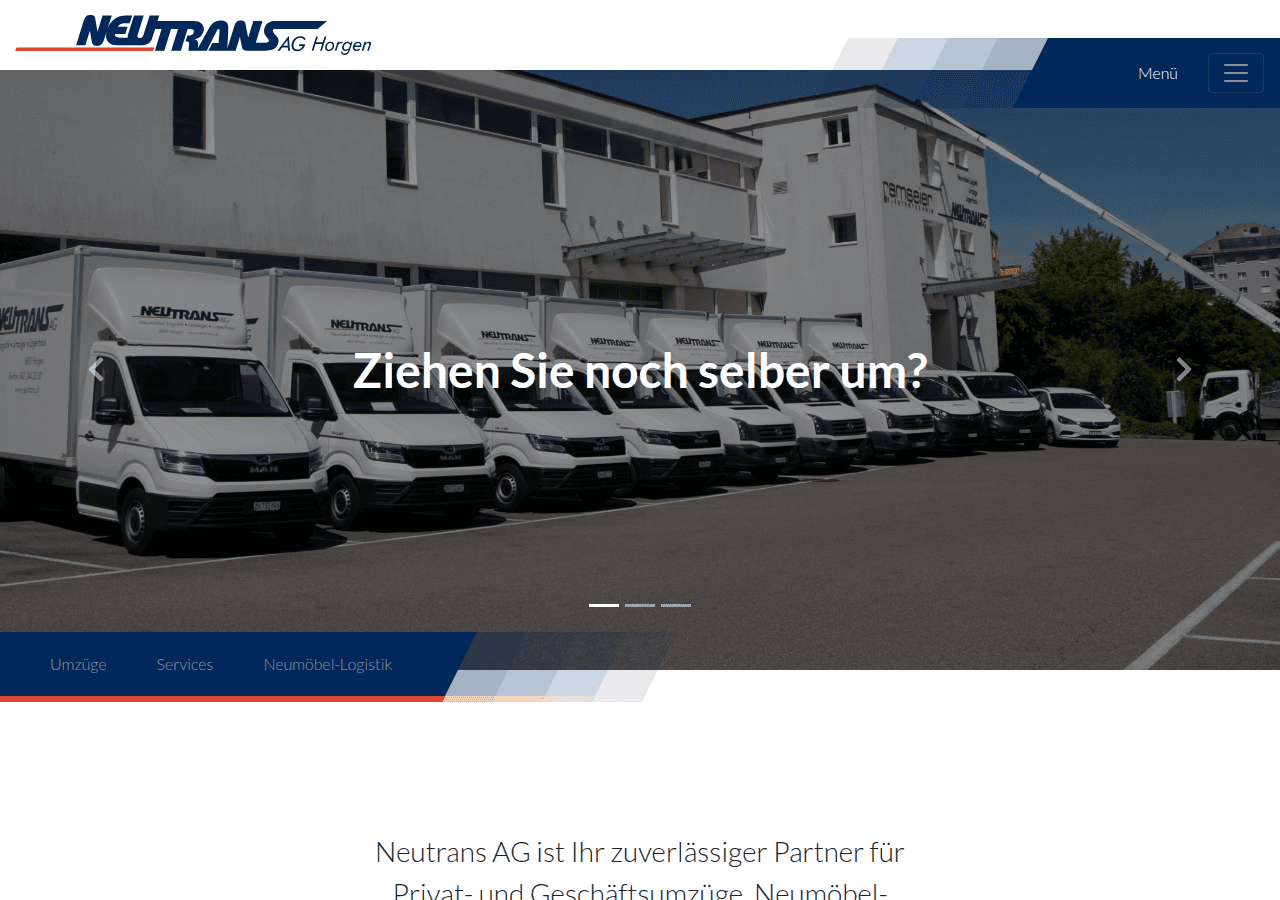 Screenshot of neutrans.ch