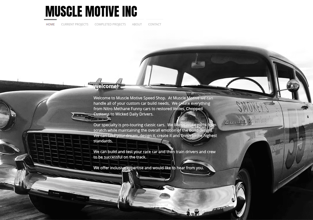 Screenshot of musclemotive.com