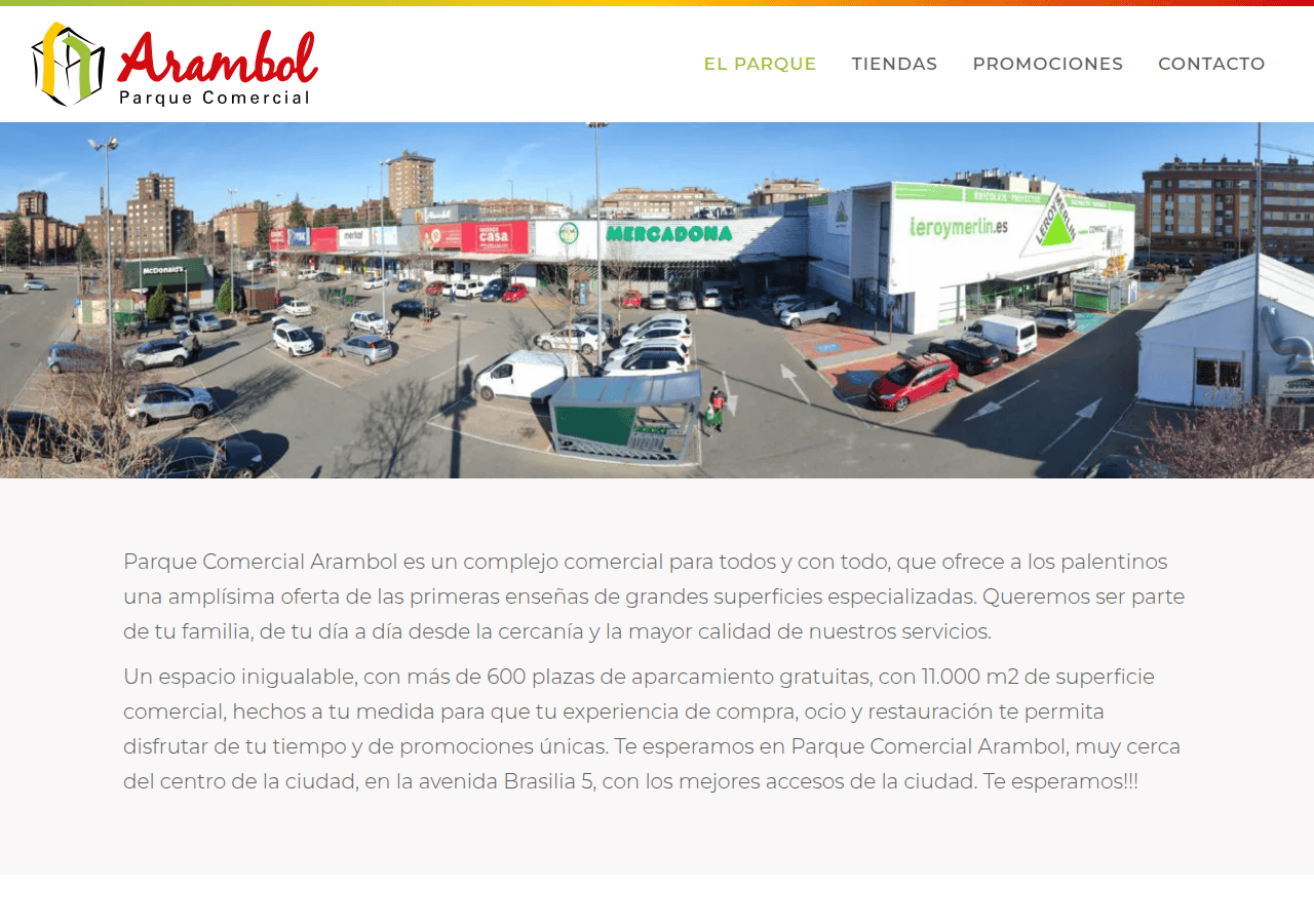 Screenshot of parquearambol.es