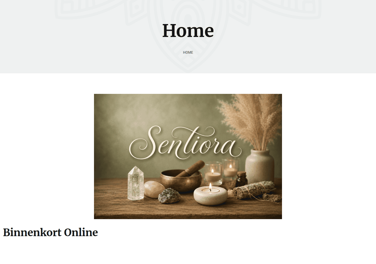 Screenshot of sentiora.nl