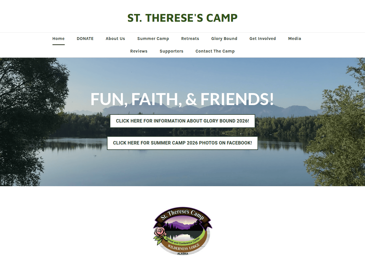 Screenshot of sttheresescampak.com