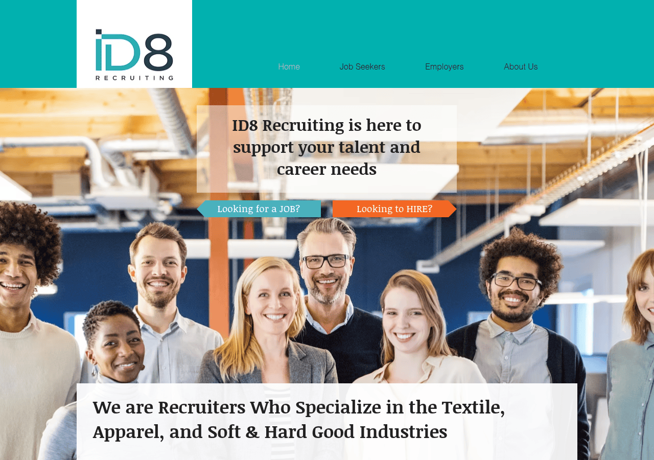 Screenshot of id8recruiting.com