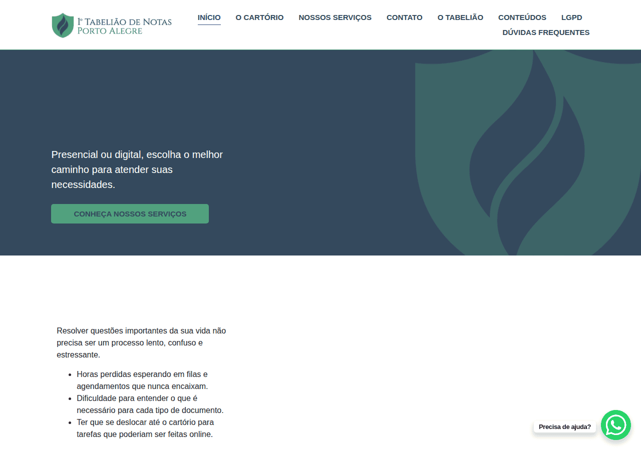 Screenshot of tabelionatoportoalegre.com.br