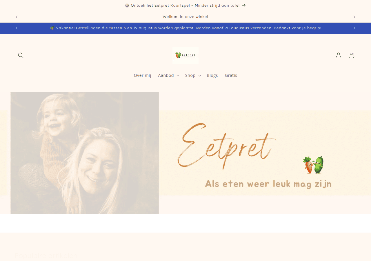 Screenshot of eetpret.nl
