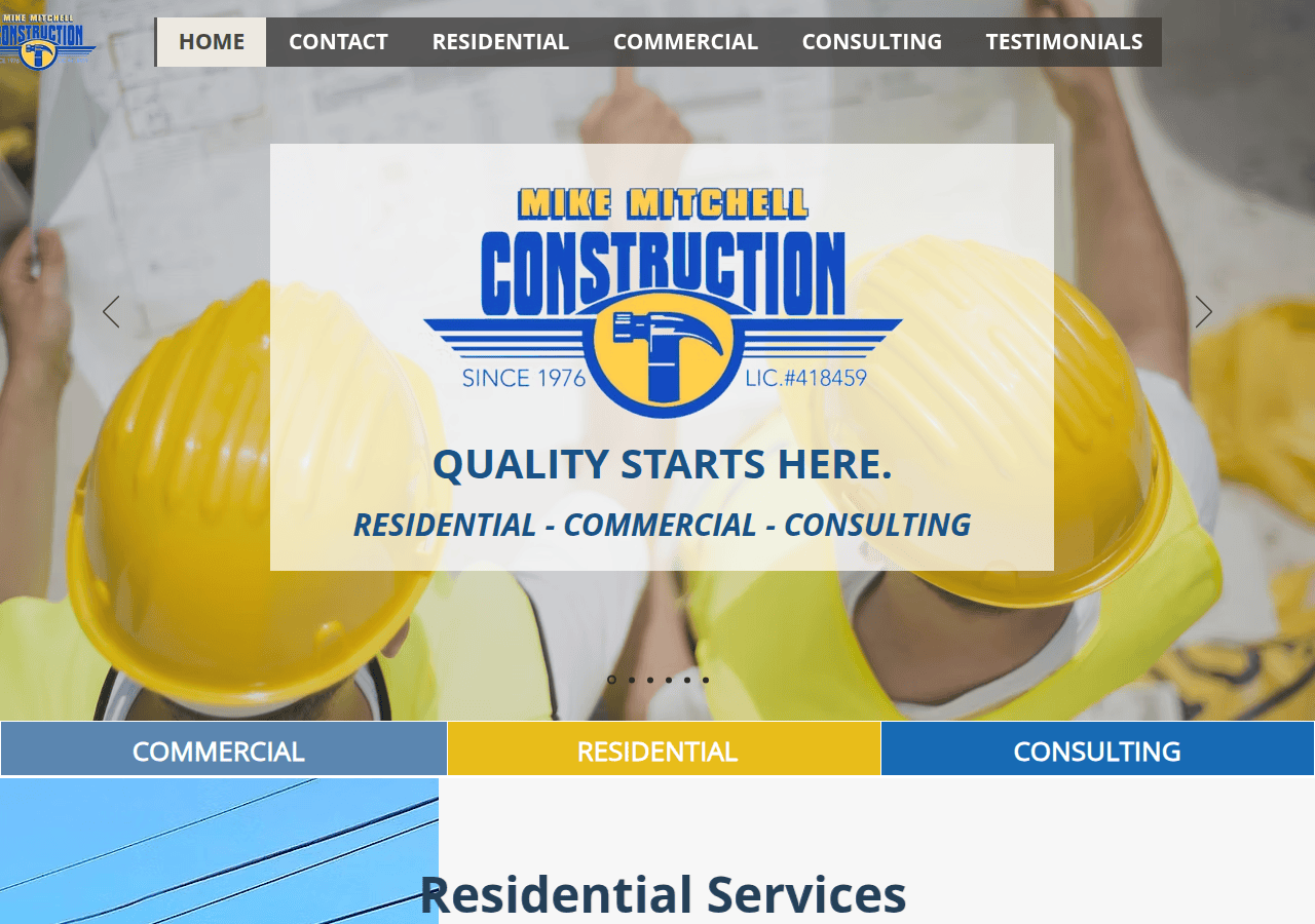 Screenshot of mikemitchellconsulting.com