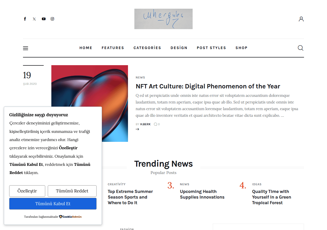 Screenshot of mhergulec.com