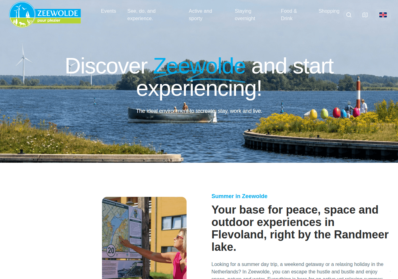 Screenshot of puurzeewolde.nl