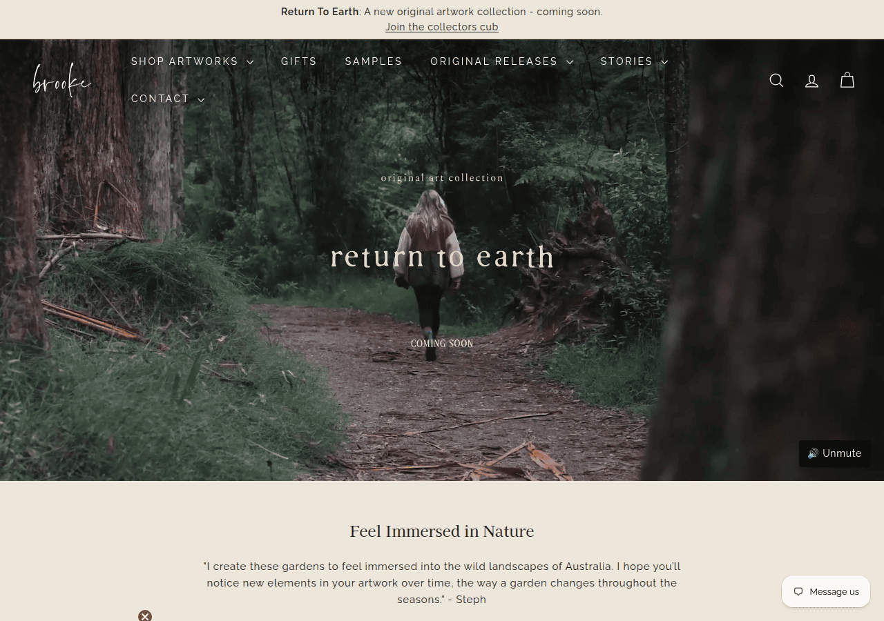 Screenshot of stephbrookestudio.com