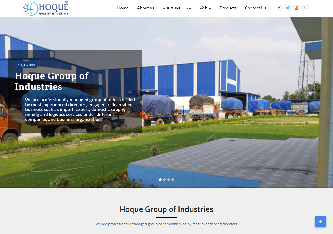 Screenshot of hoquegroup.com