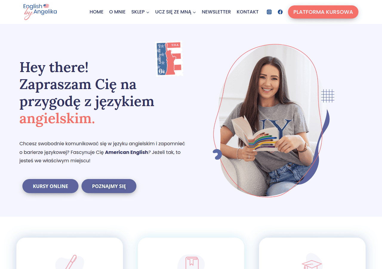 Screenshot of englishbyangelika.pl