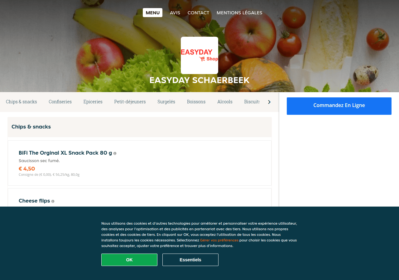Screenshot of easydayschaerbeek.be