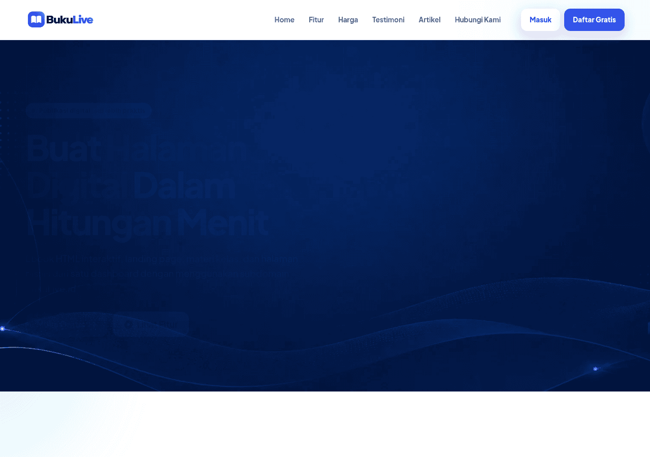 Screenshot of bukulive.id