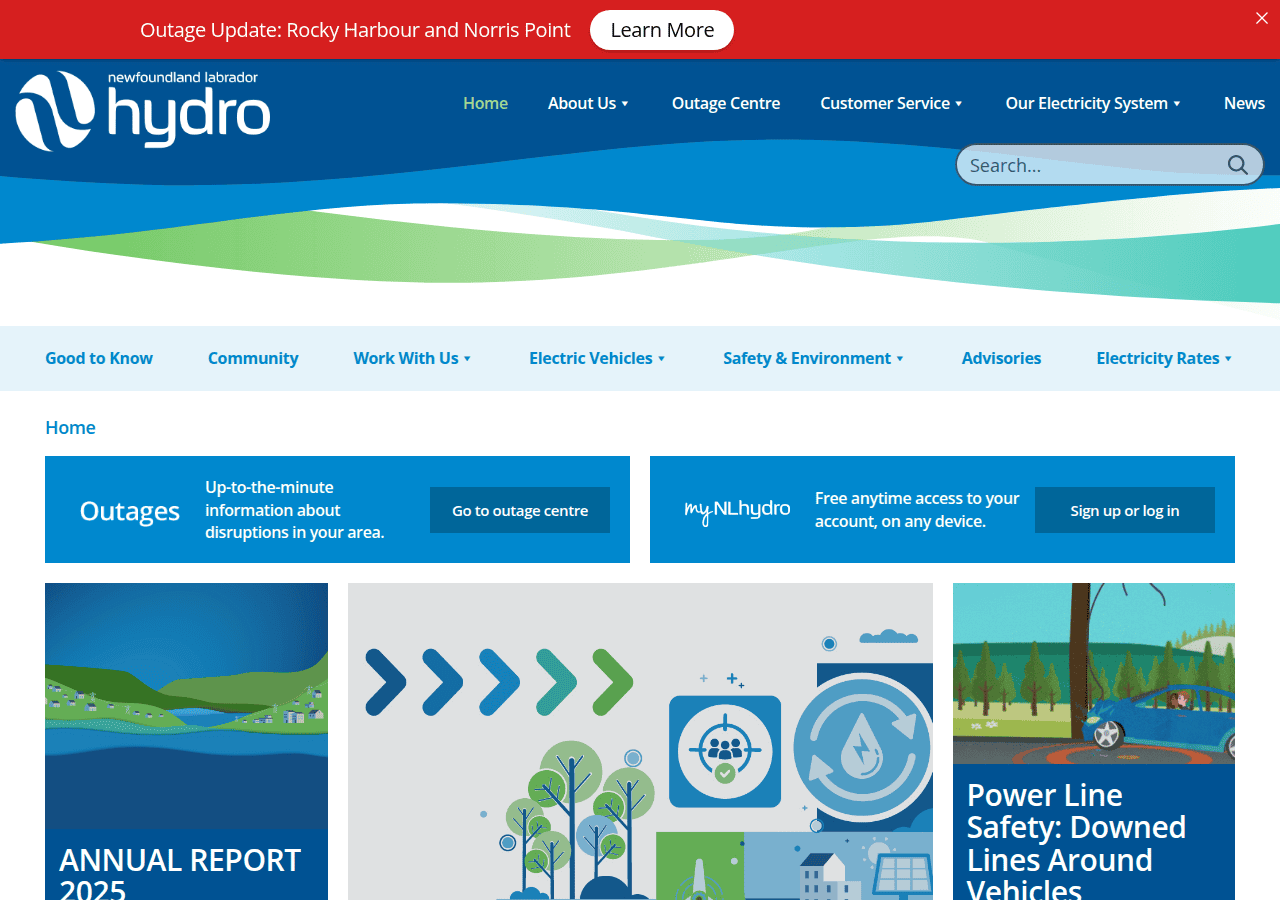 Screenshot of nlhydro.com
