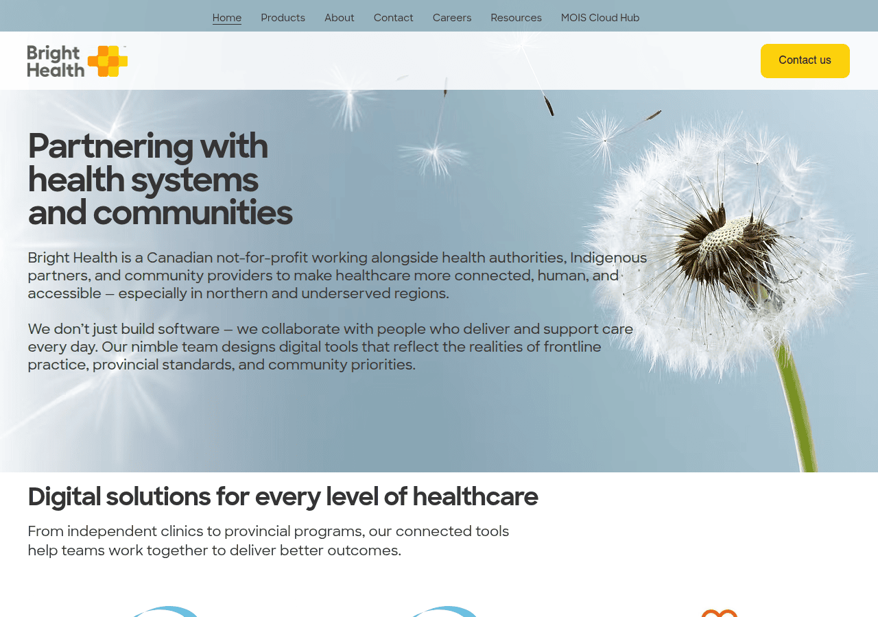 Screenshot of brighthealth.ca