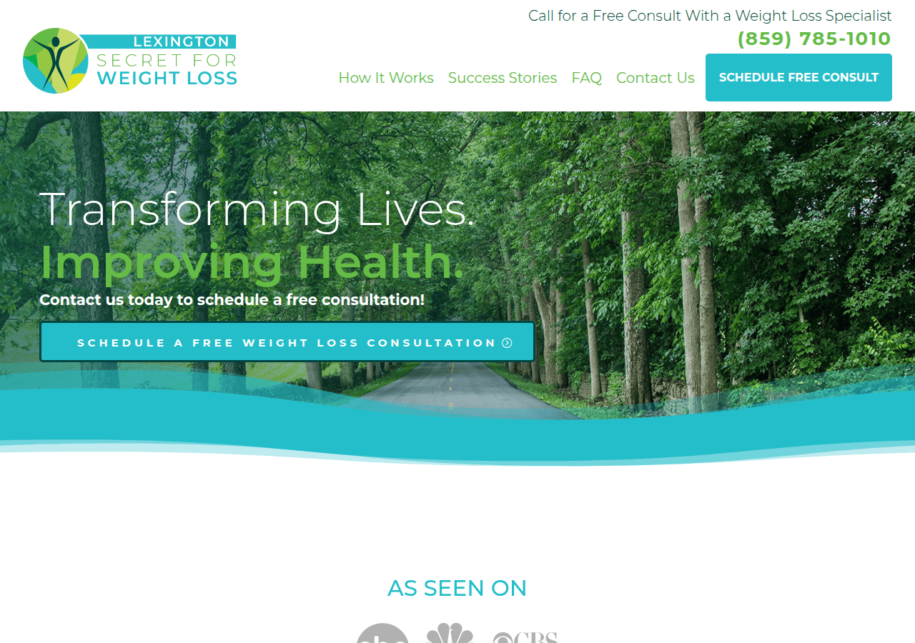 Screenshot of lexingtonfatloss.com
