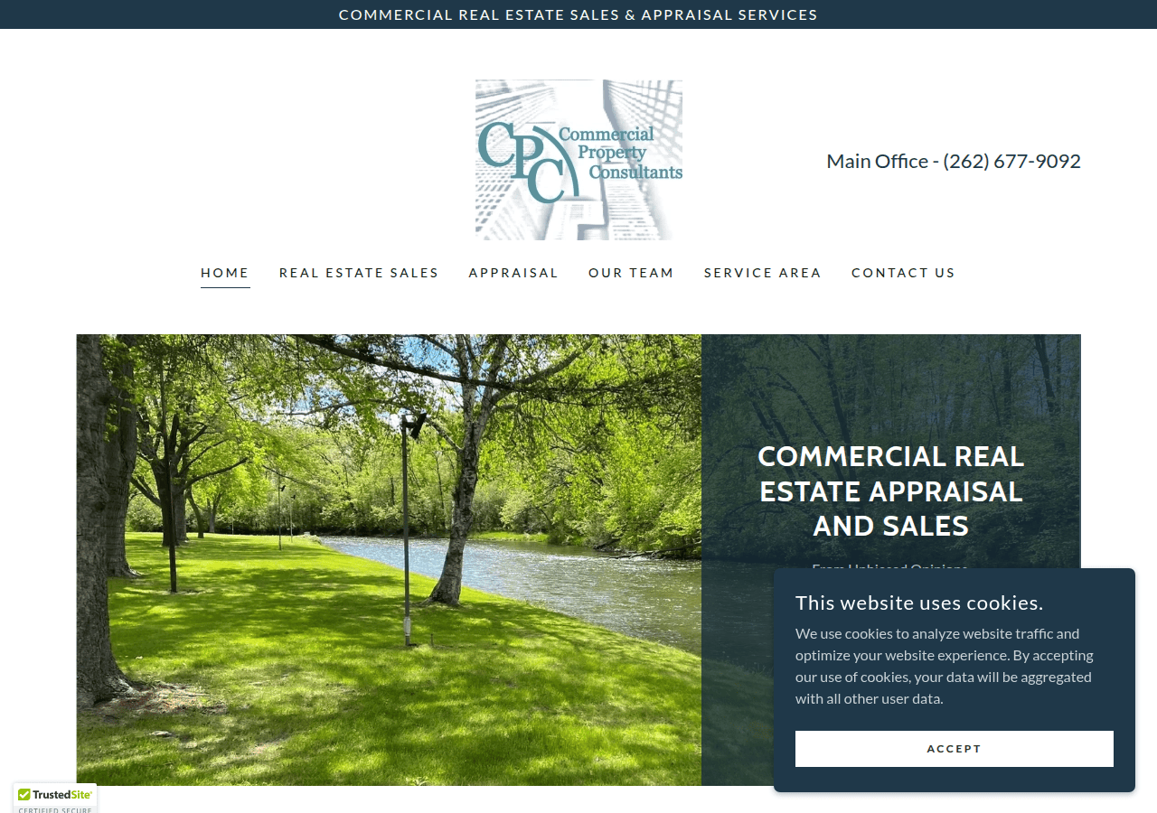Screenshot of commercialpropconsultants.com
