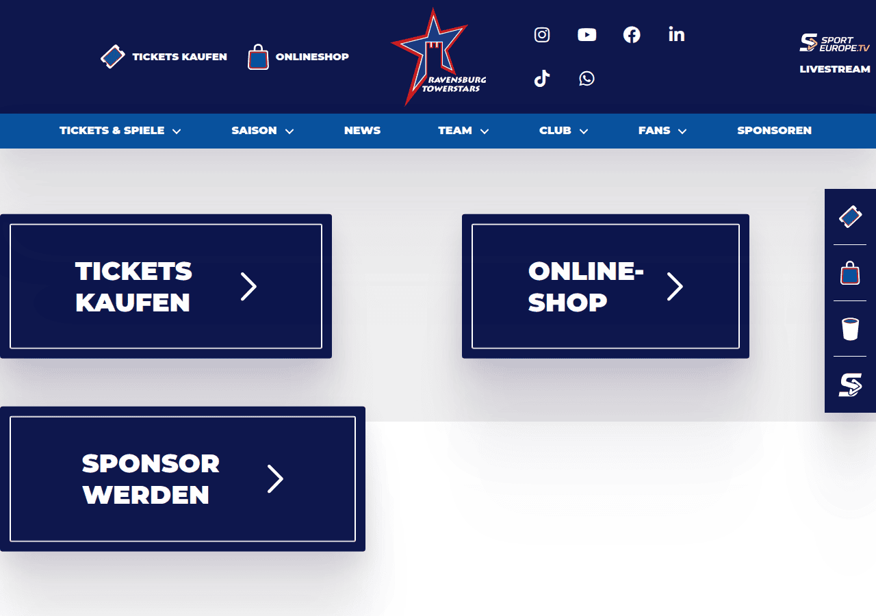 Screenshot of towerstars.de
