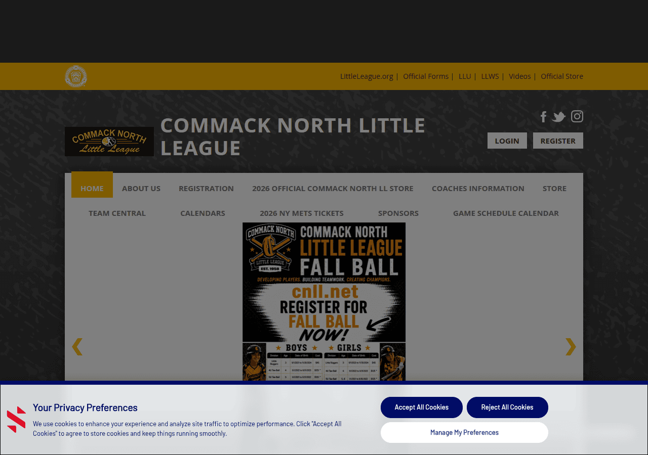 Screenshot of commacknorthll.net