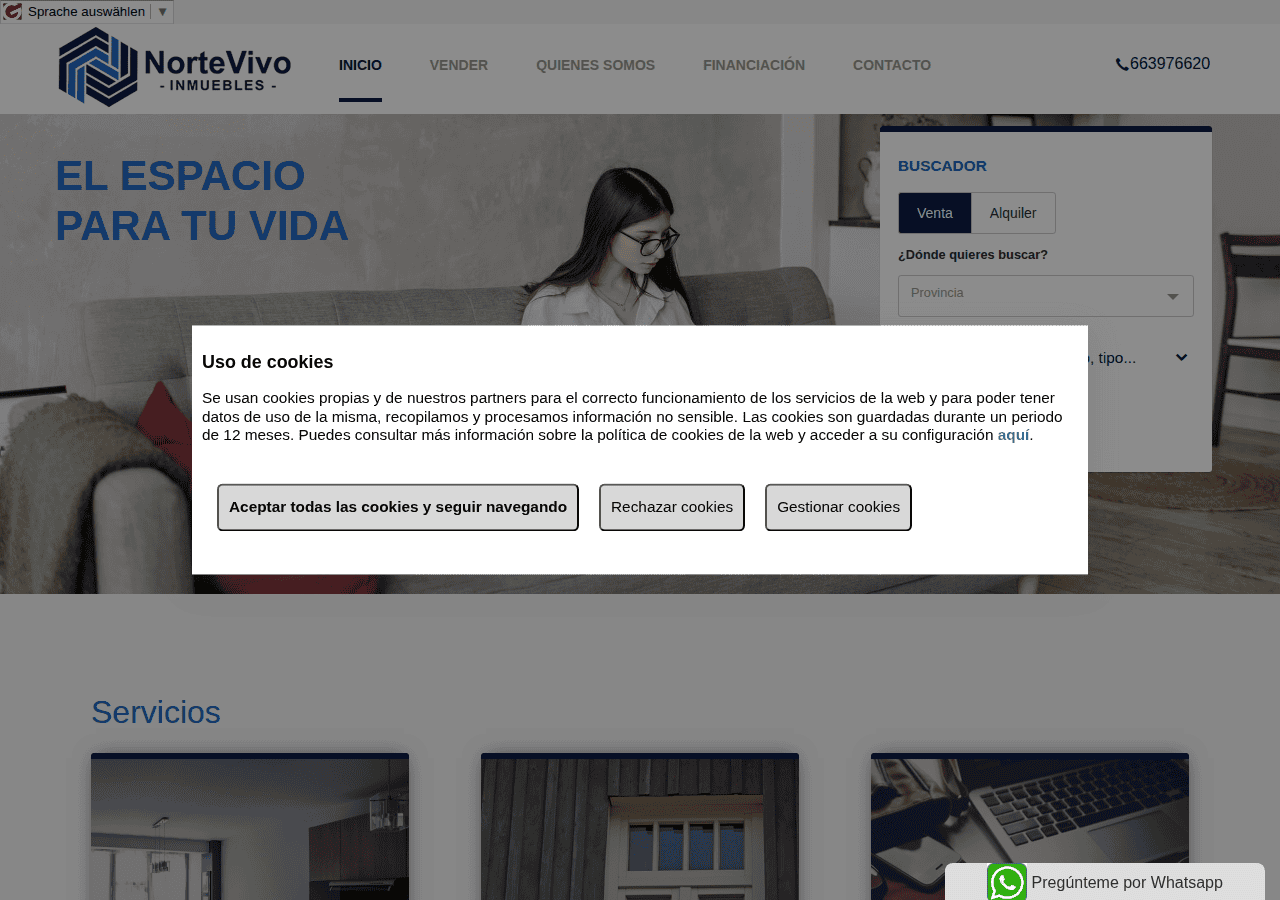 Screenshot of nortevivo.es