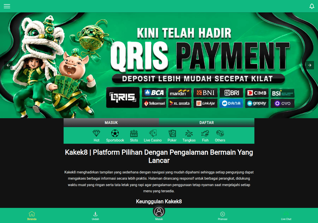 Screenshot of kakek8.com