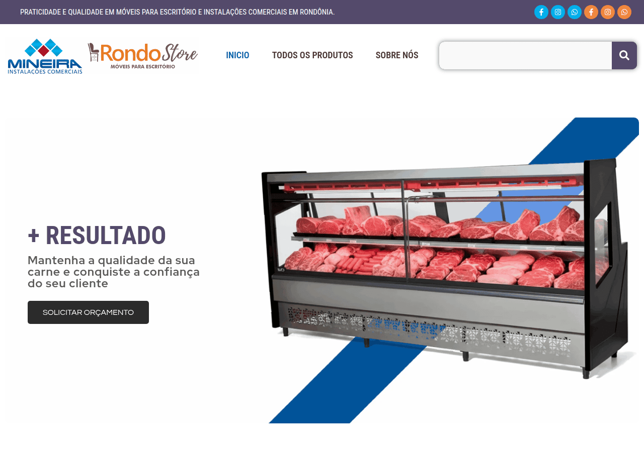 Screenshot of mineiraequipamentos.com.br