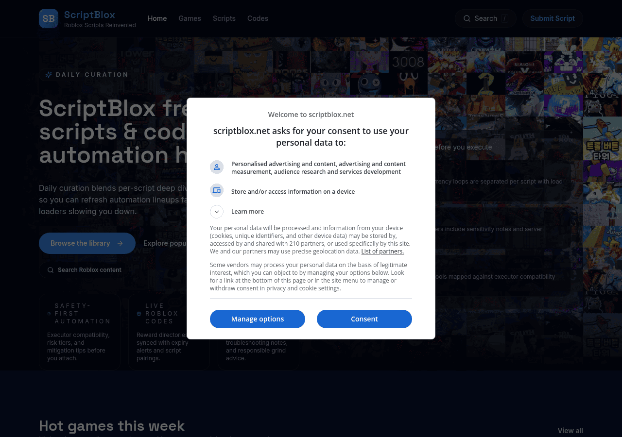 Screenshot of scriptblox.net