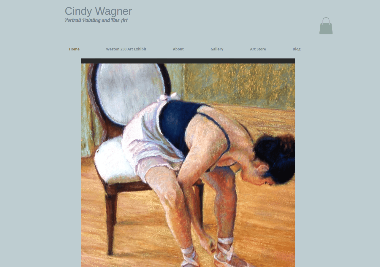 Screenshot of cindywagnerart.com