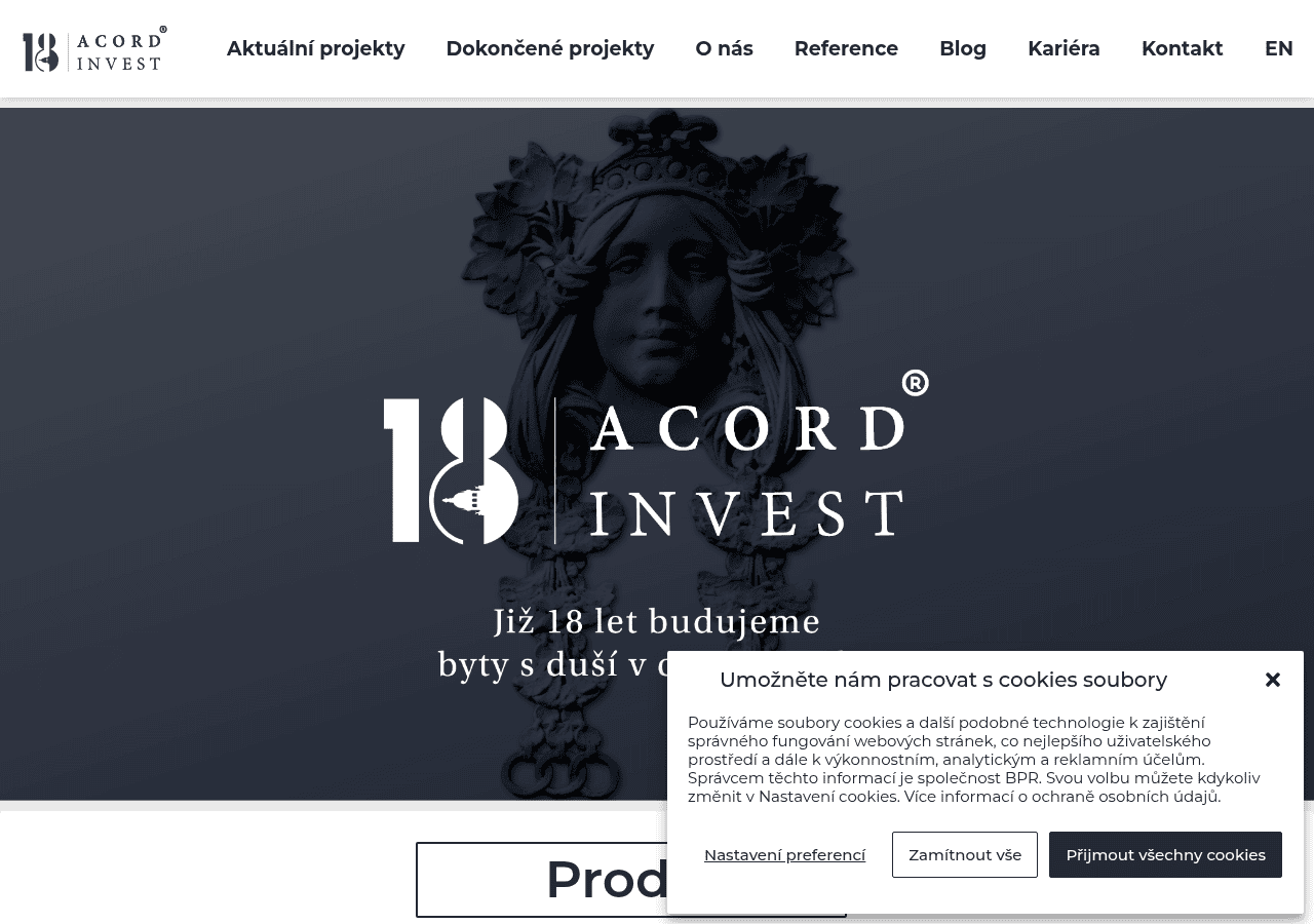 Screenshot of acordinvest.cz