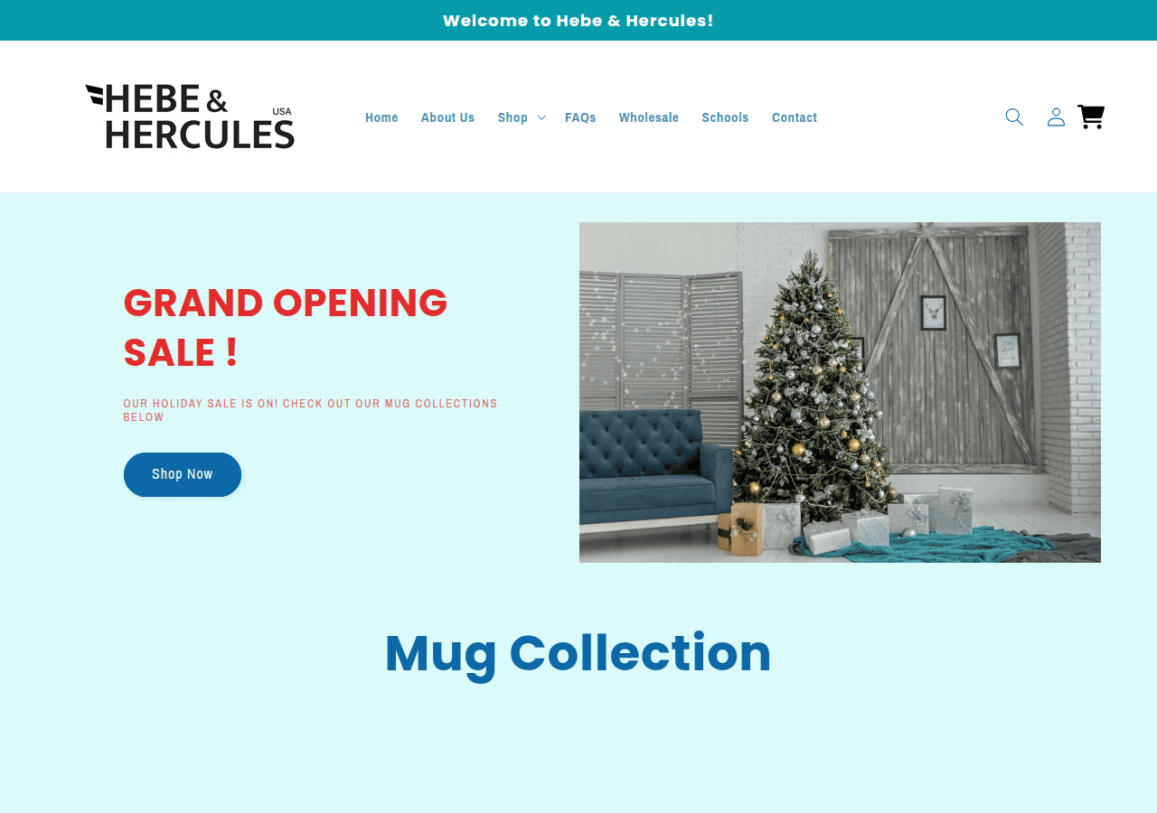 Screenshot of hebehercules.com